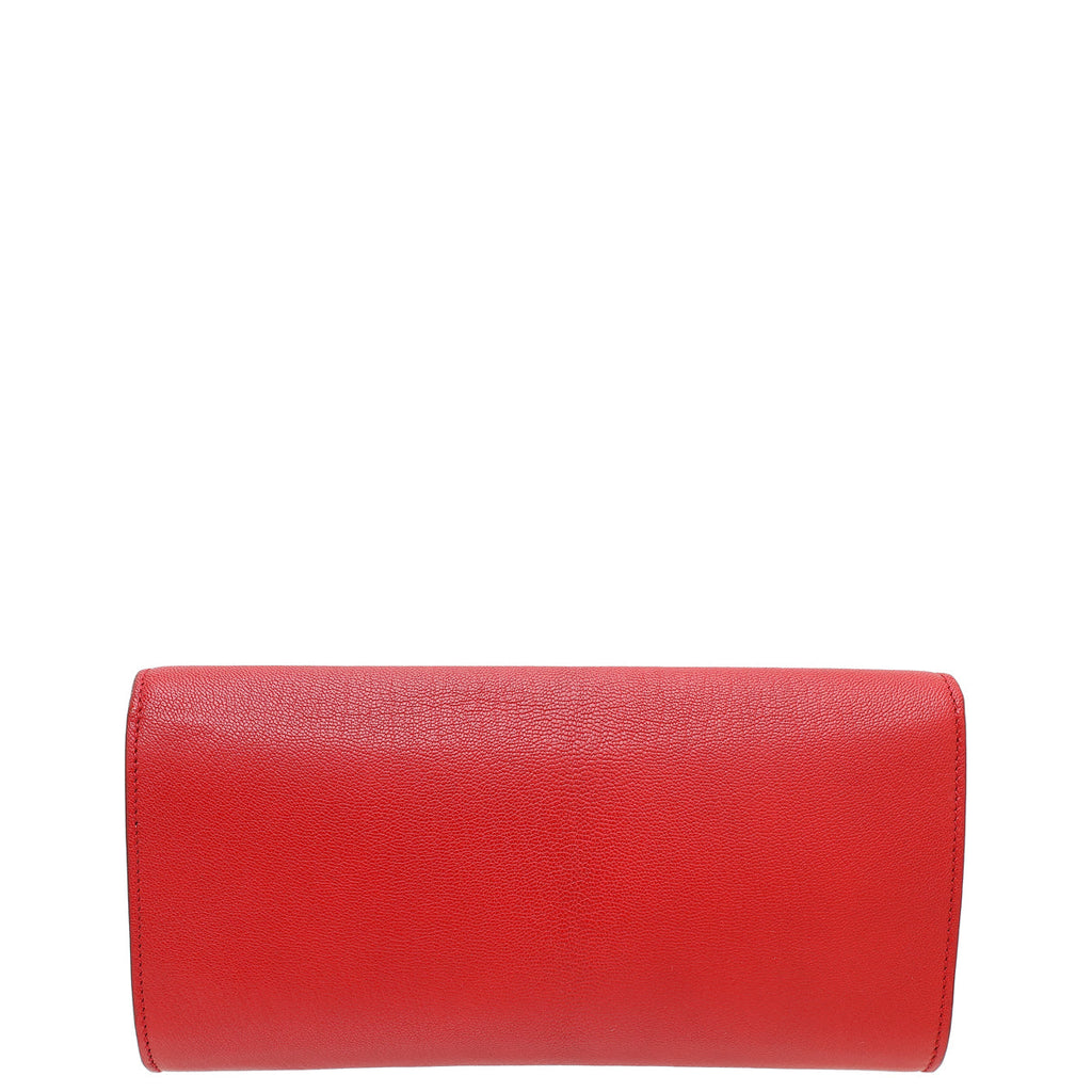 YSL Red Belle De Jour Small Clutch