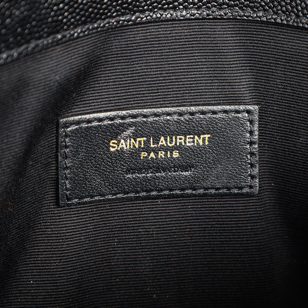 YSL Black Uptown Clutch