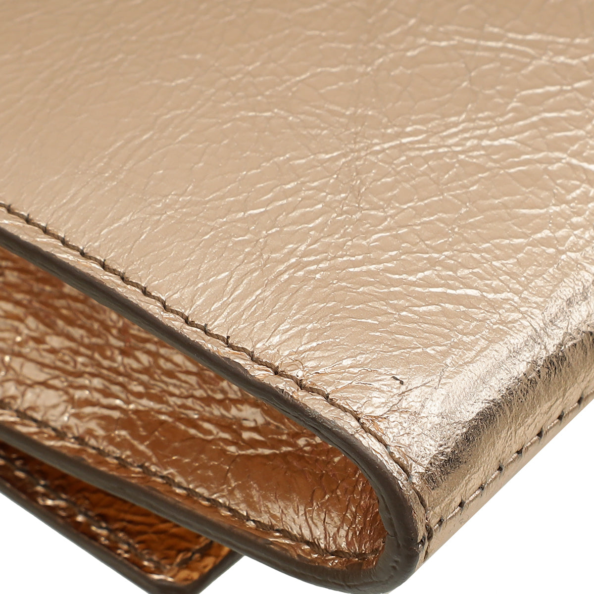 YSL Mettalic Rose Gold Belle De Jour Small Clutch
