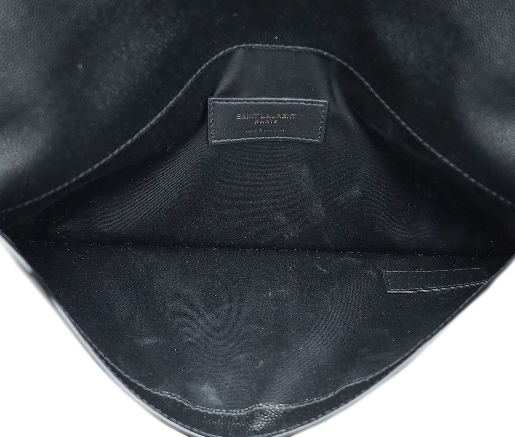 YSL Black Uptown Pouch