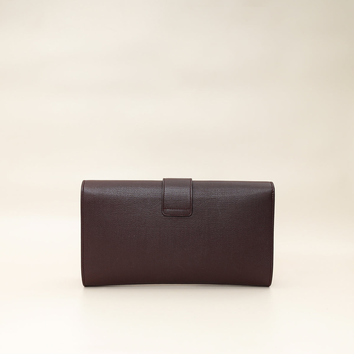 YSL Burgundy Y Ligne Clutch