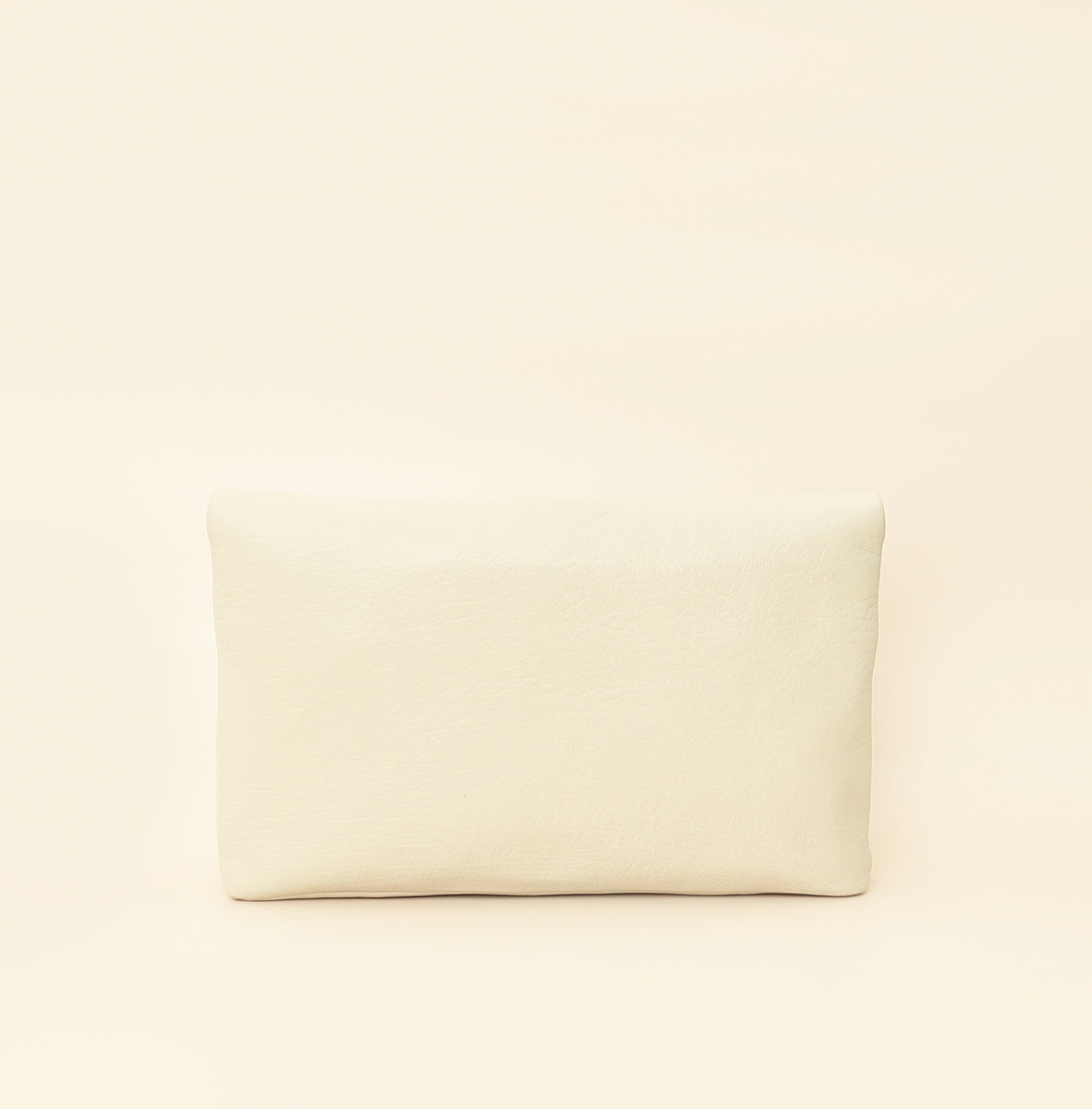 YSL Vintage White Cassandre Envelope Large Flap Pouch