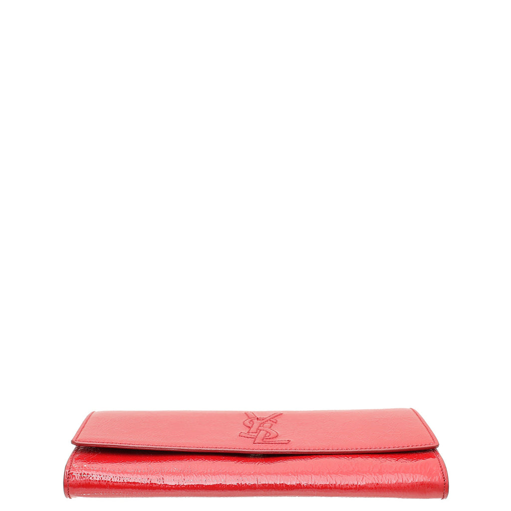 YSL Red Belle De Jour Small Clutch