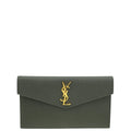 YSL Dark Grey Uptown Clutch