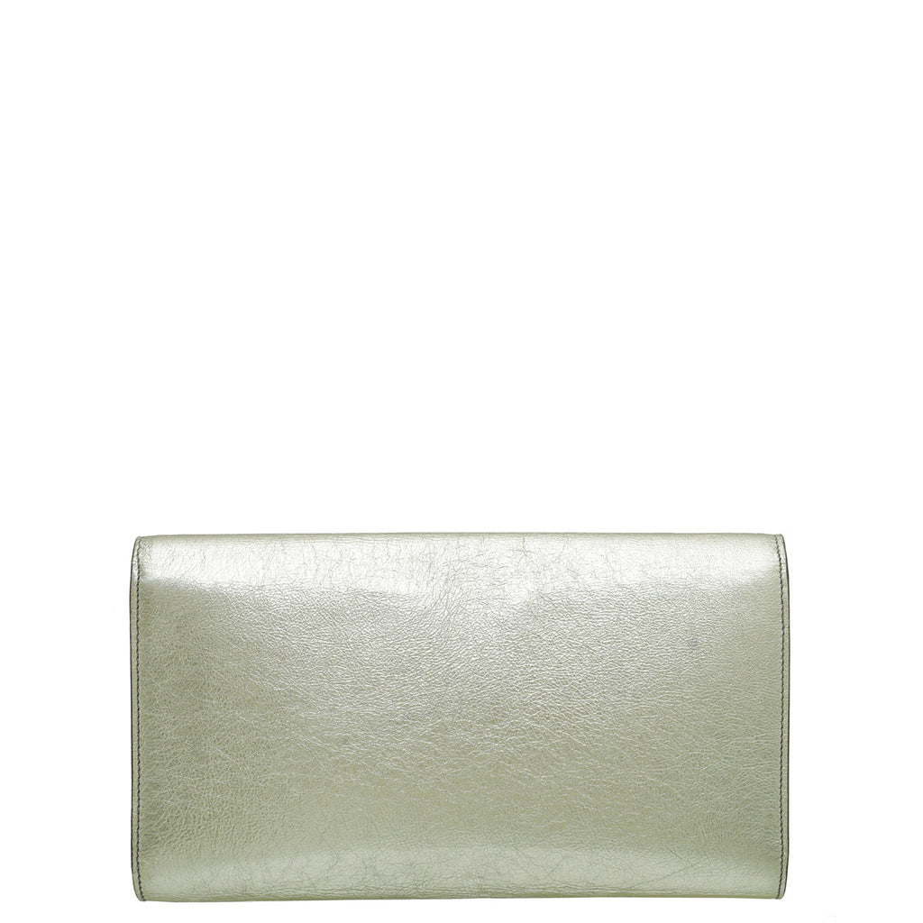 YSL Metallic Gold Belle De Jour Clutch