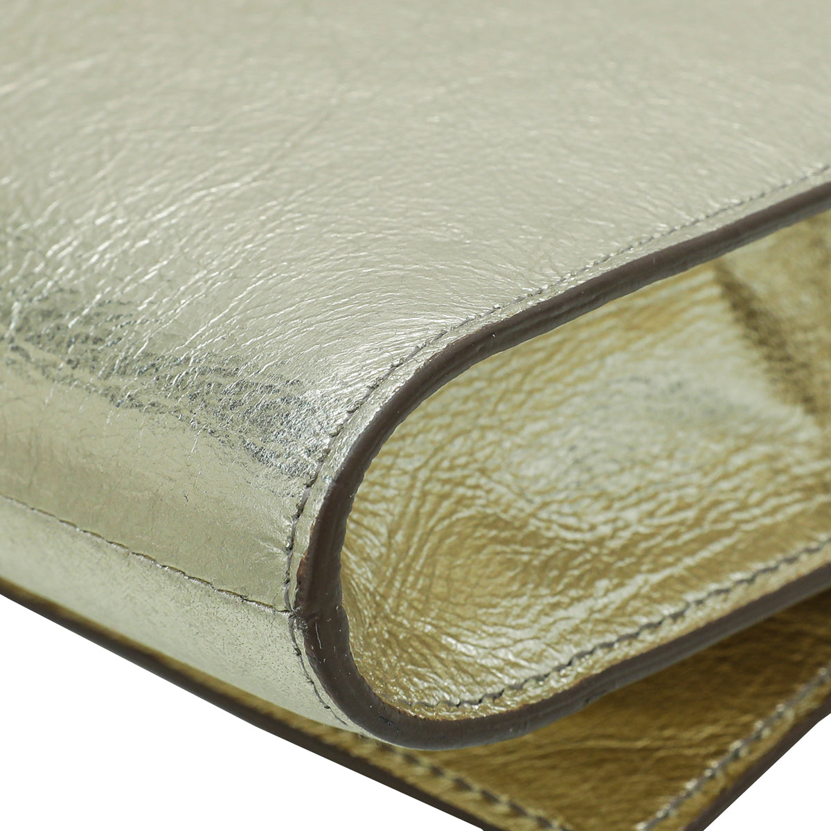 YSL Metallic Gold Belle De Jour Clutch