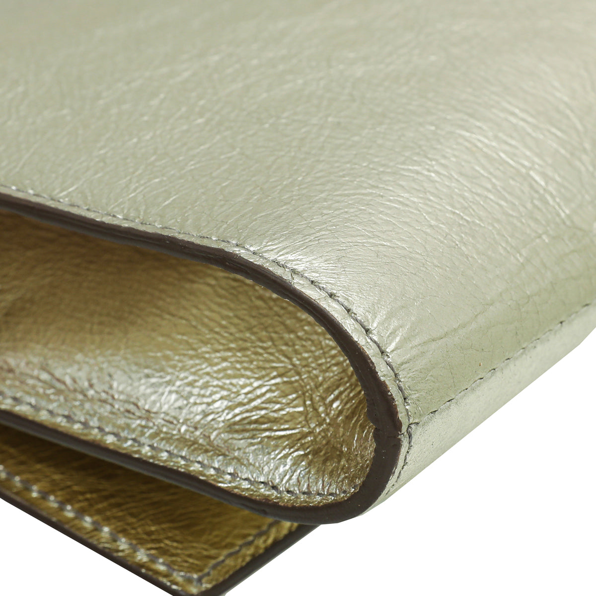 YSL Metallic Gold Belle De Jour Clutch