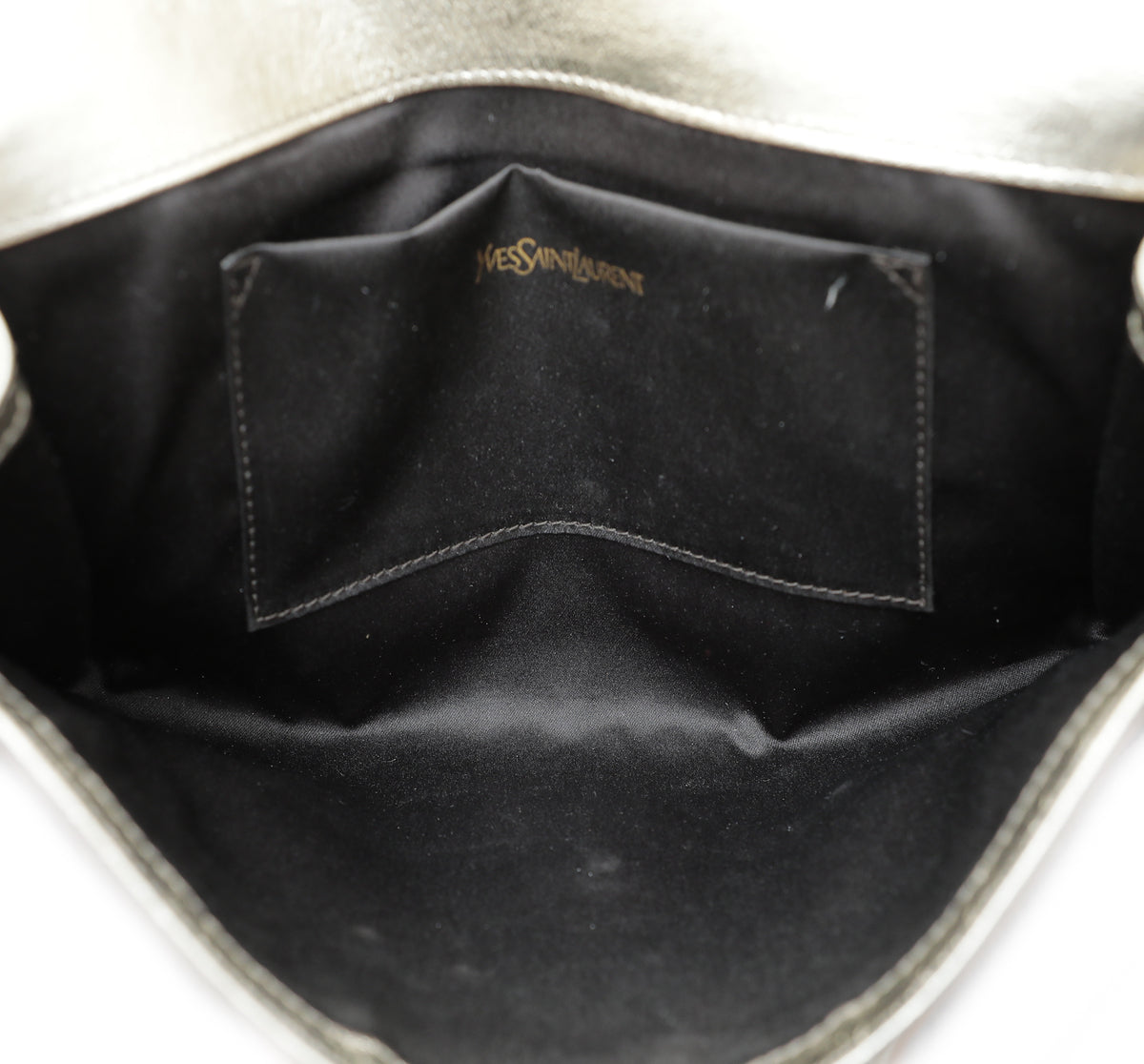 YSL Metallic Gold Belle De Jour Clutch