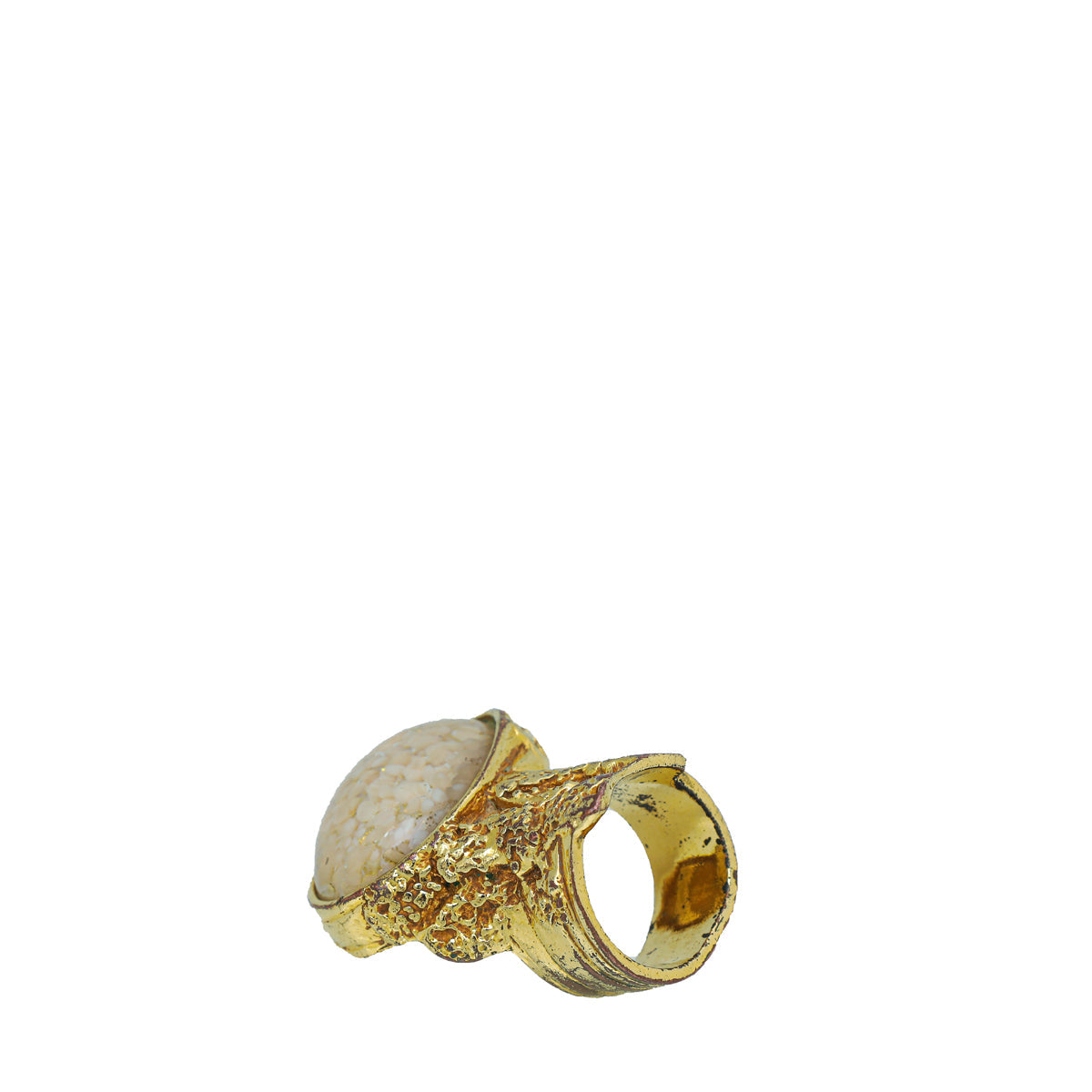 YSL Beige Arty Ring 6
