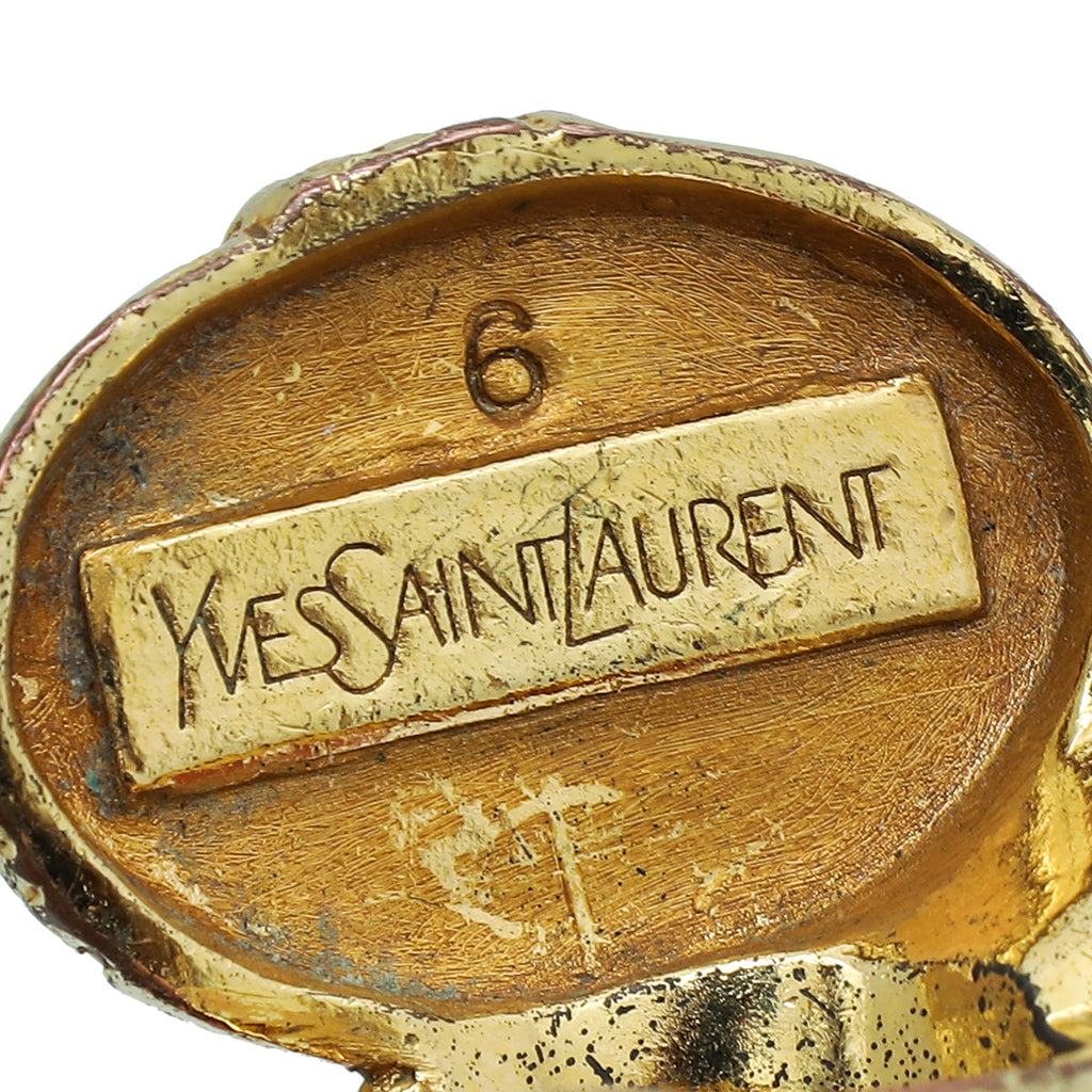 YSL Beige Arty Ring 6