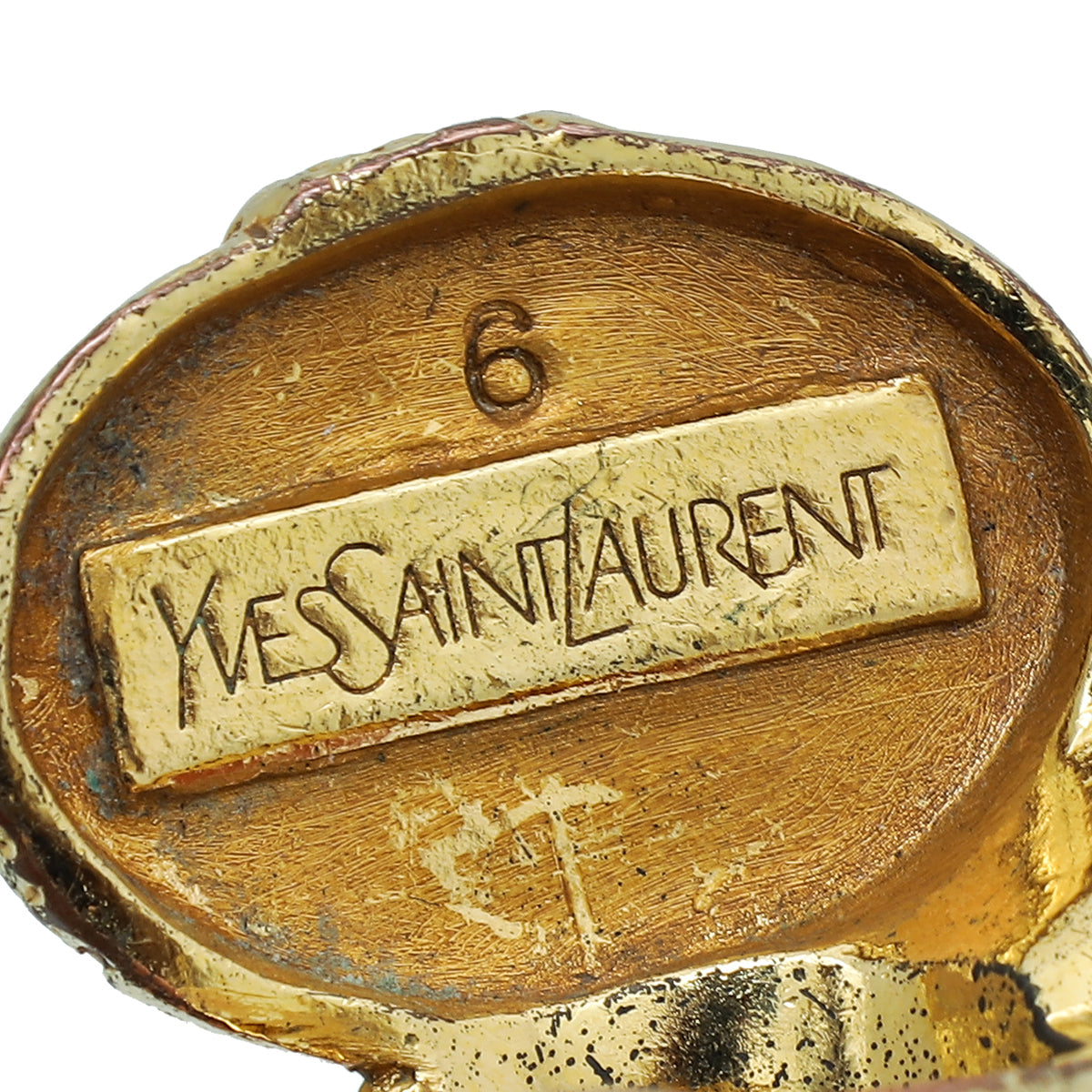 YSL Beige Arty Ring 6