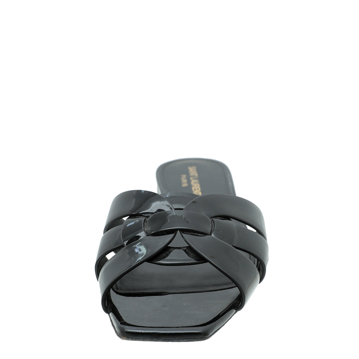 YSL Black Tribute Sandal 39