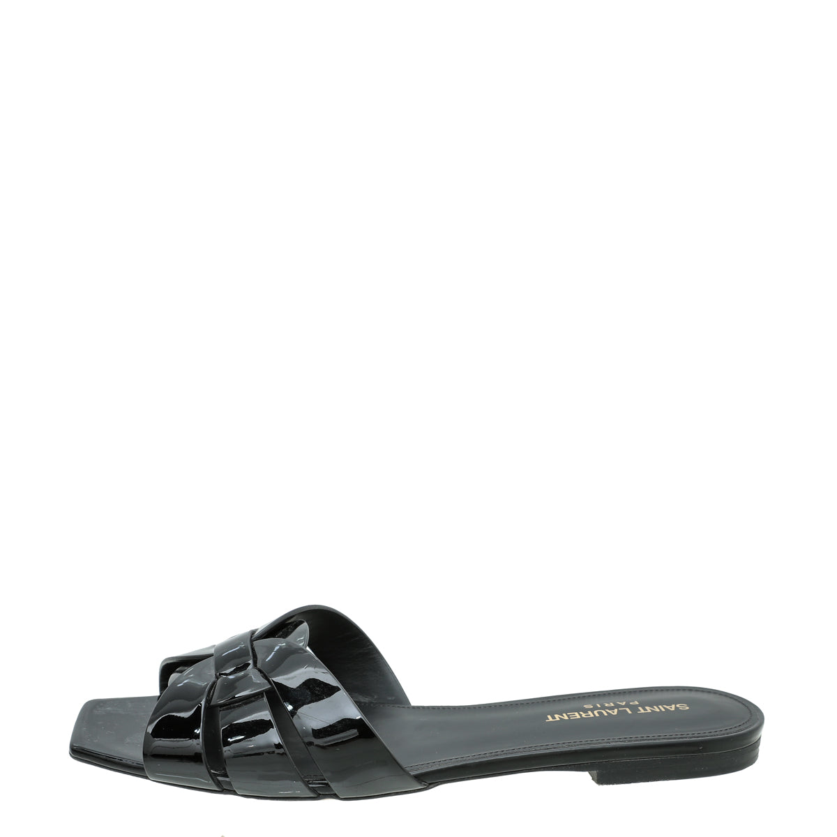 YSL Black Tribute Sandal 39