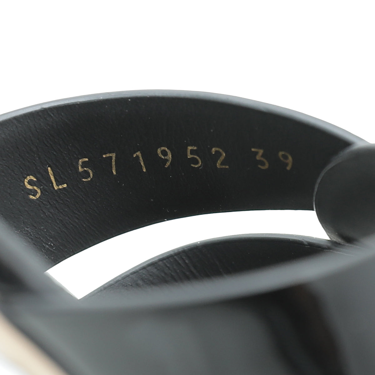 YSL Black Tribute Sandal 39