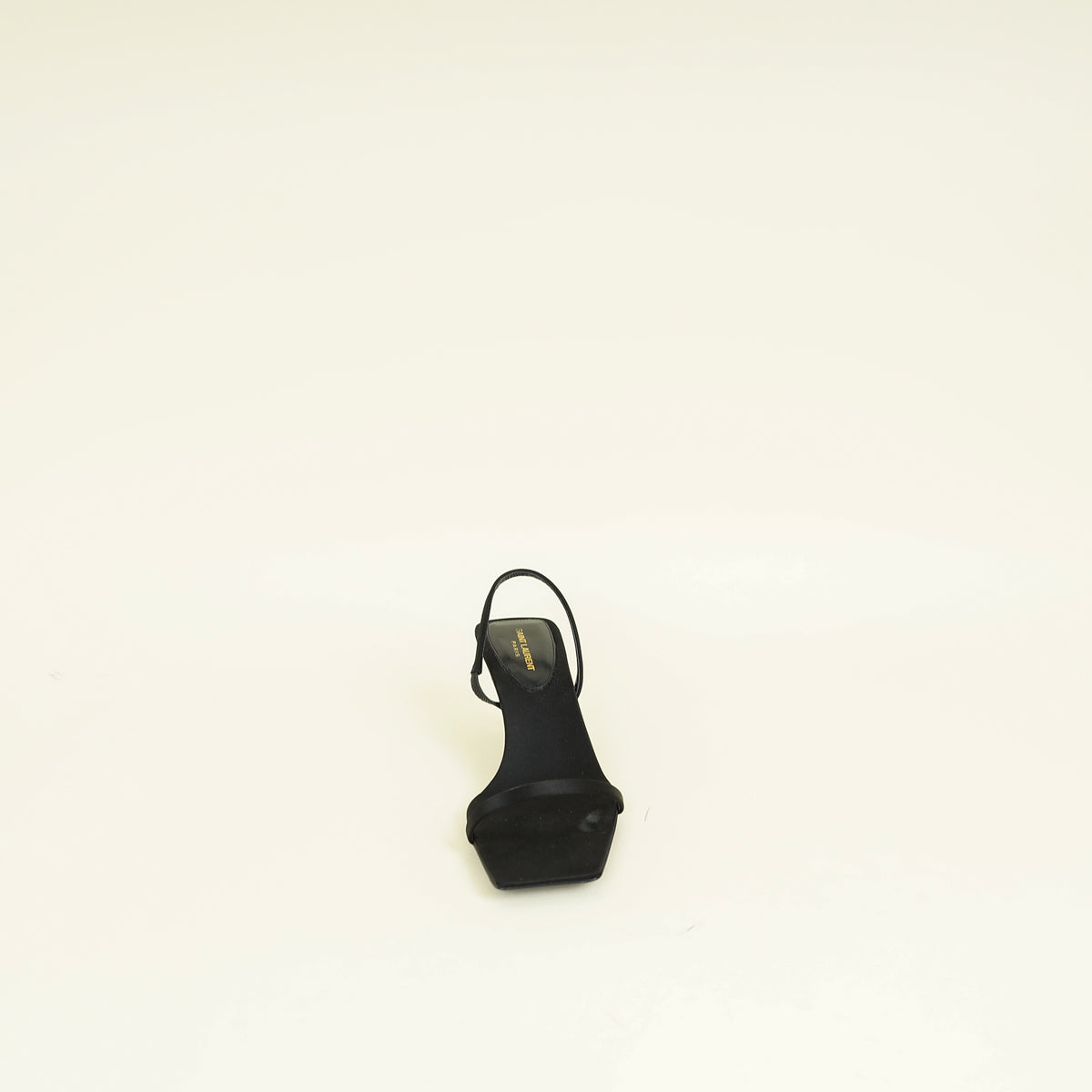 YSL Black Jaspe 55 Satin Sandal 38