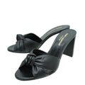 YSL Black Bianca Heeled Mules 36