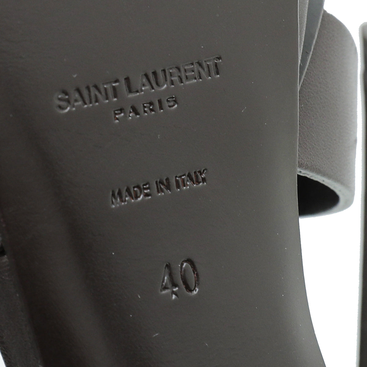 YSL Chocolate Tribute Sandal 40