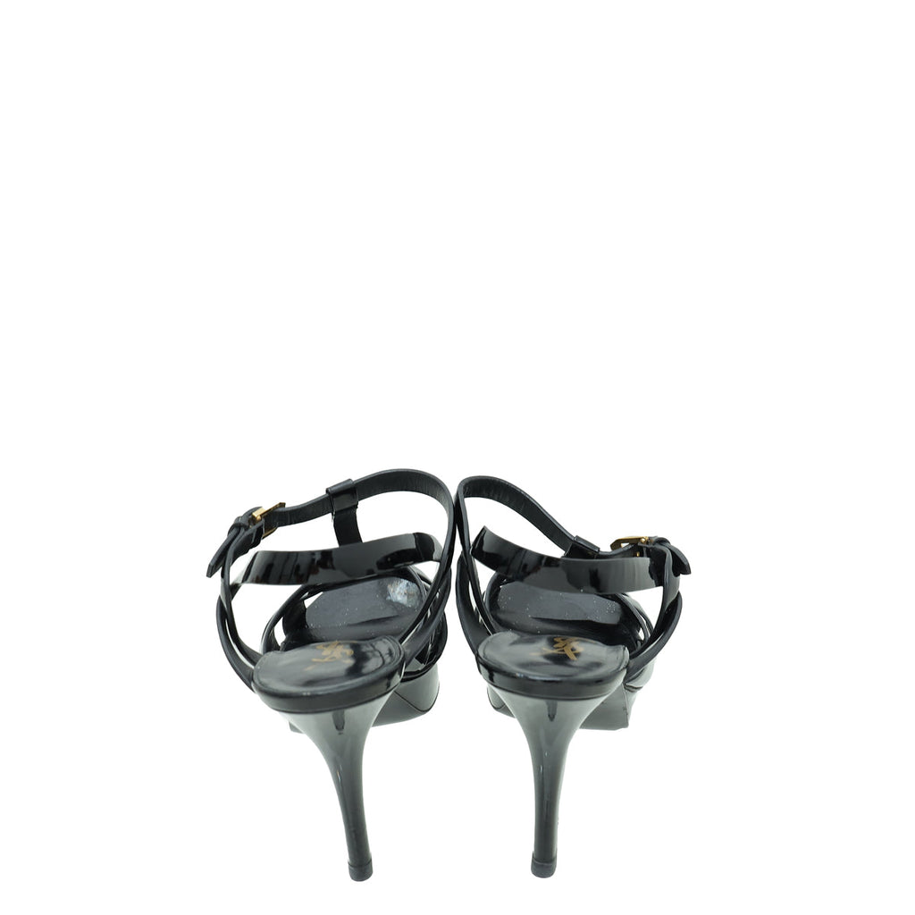 YSL Black Tribute Sandal 37.5