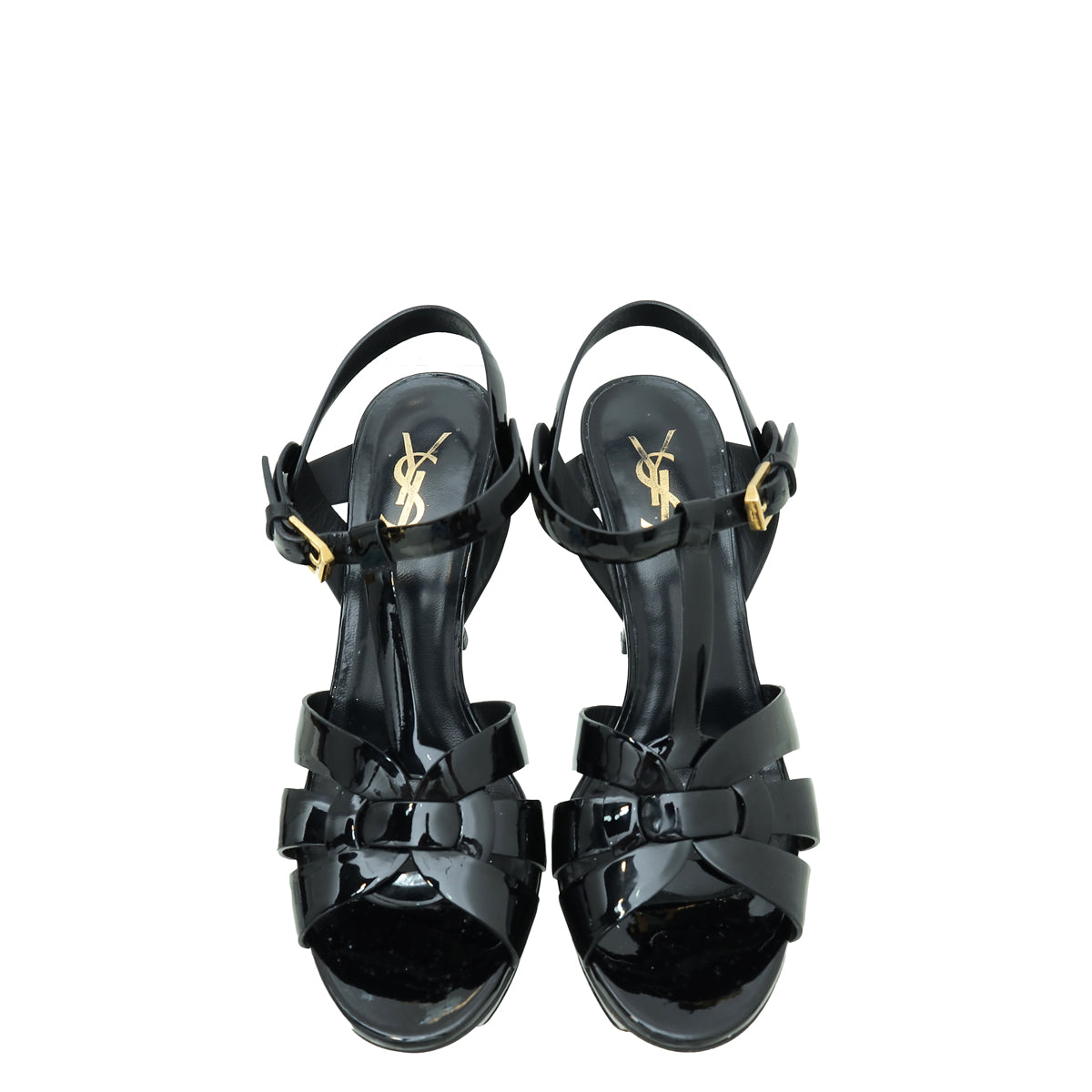 YSL Black Tribute Sandal 37.5