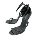 YSL Black Opyum Sandal 37