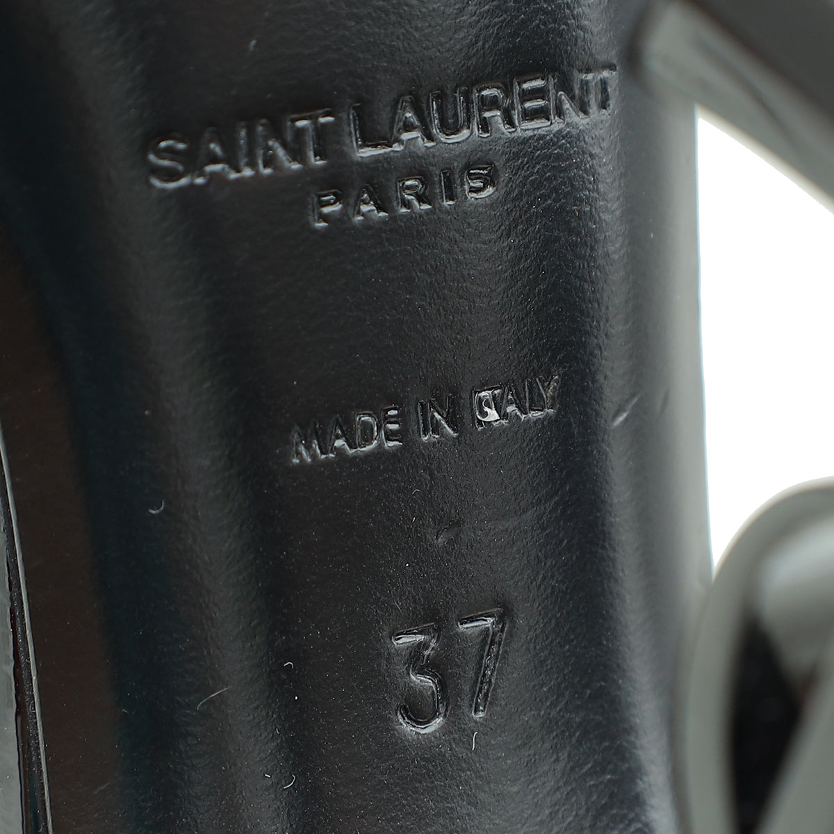 YSL Black Opyum Sandal 37