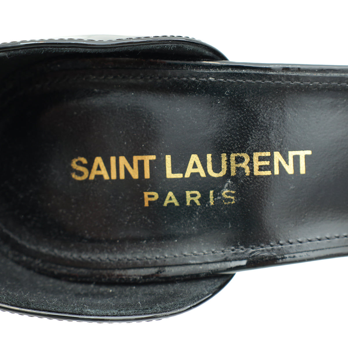 YSL Black Opyum Sandal 37