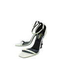 YSL White Opyum Pumps 38.5