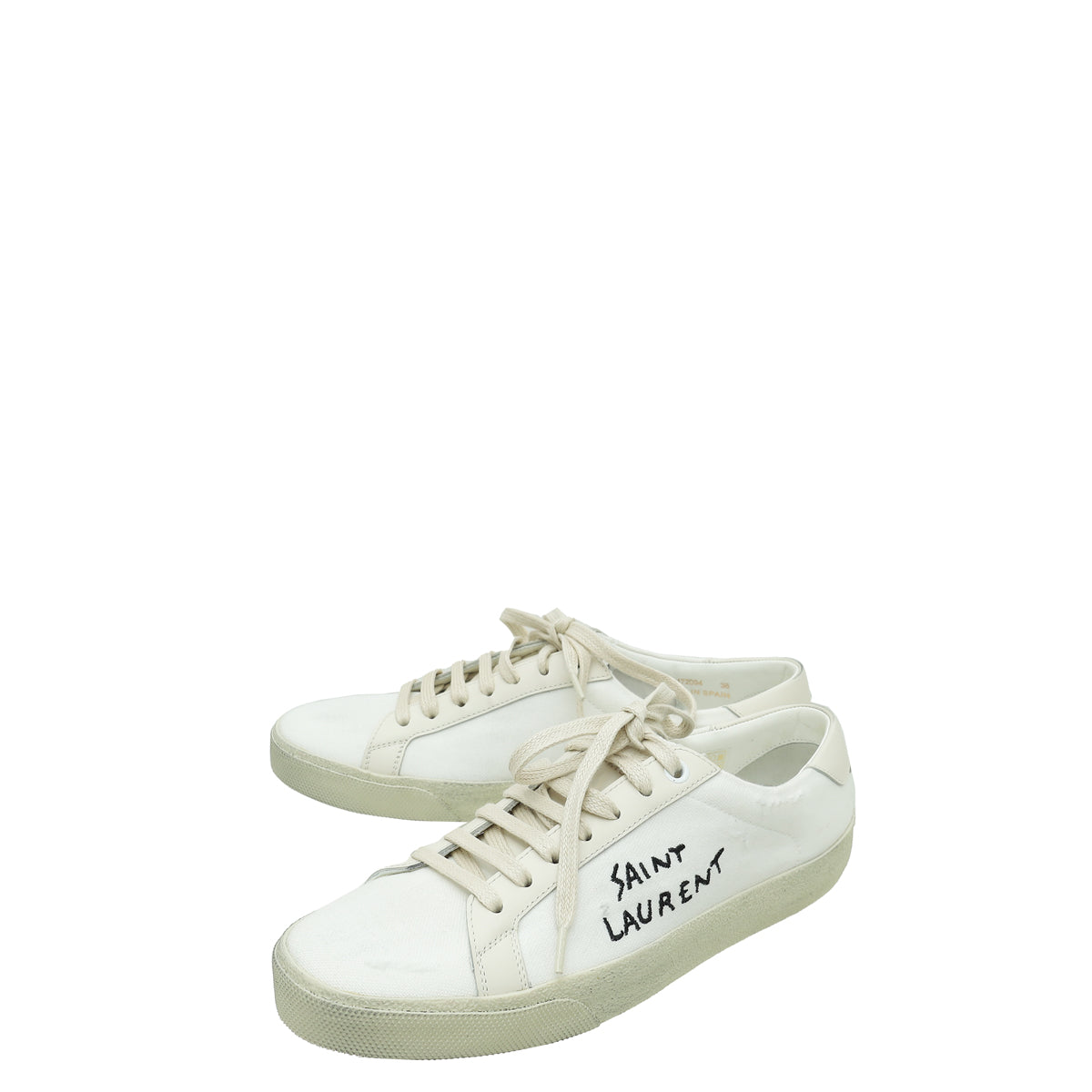 YSL Blanc Optique Elba Light Alpha Sigma Sneakers 38