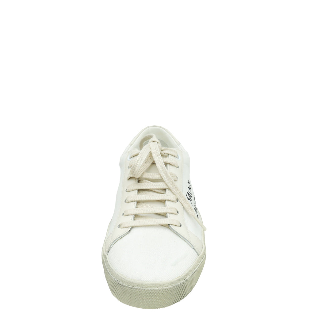 YSL Blanc Optique Elba Light Alpha Sigma Sneakers 38
