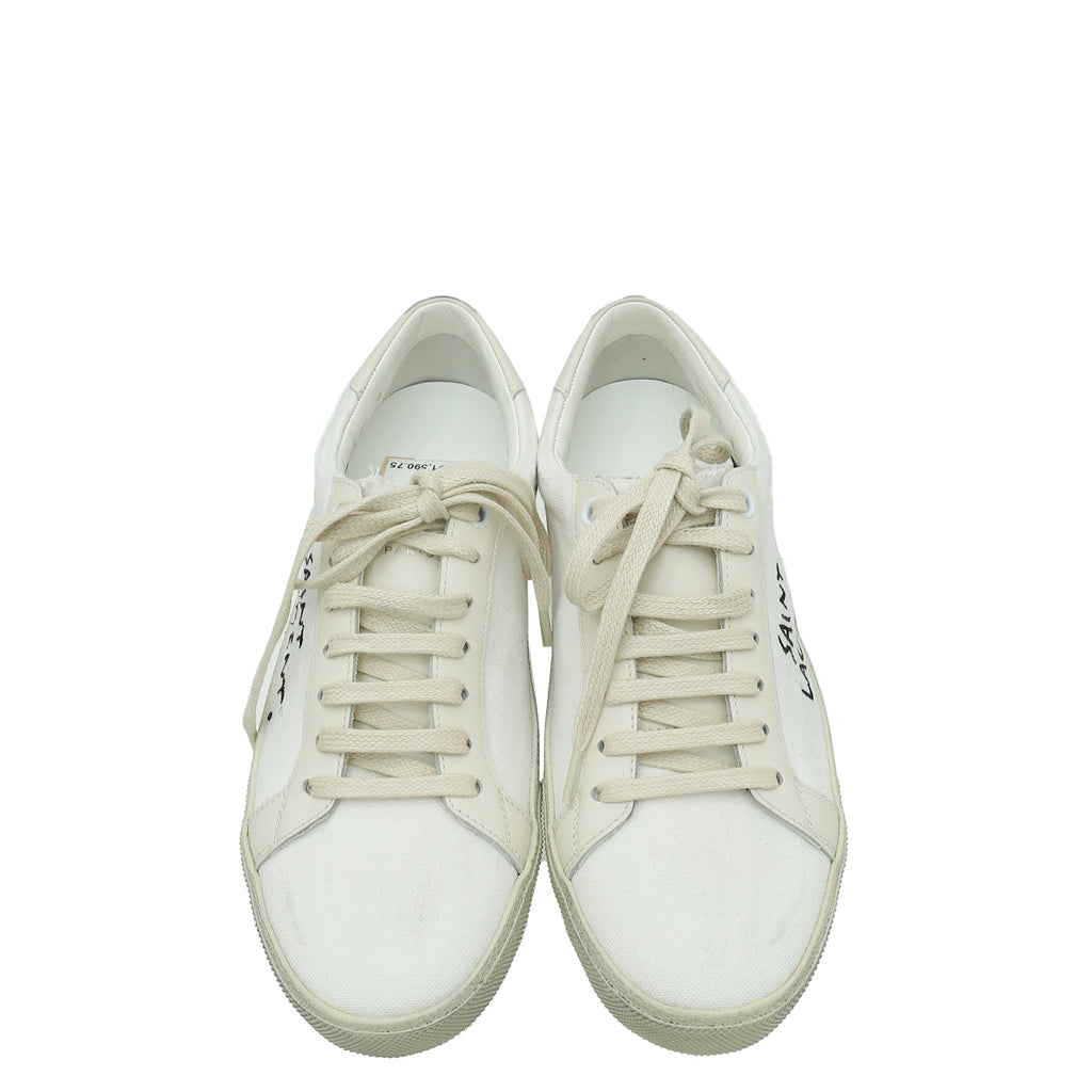 YSL Blanc Optique Elba Light Alpha Sigma Sneakers 38