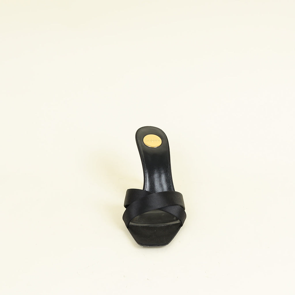 YSL Black Opyum Mules 38