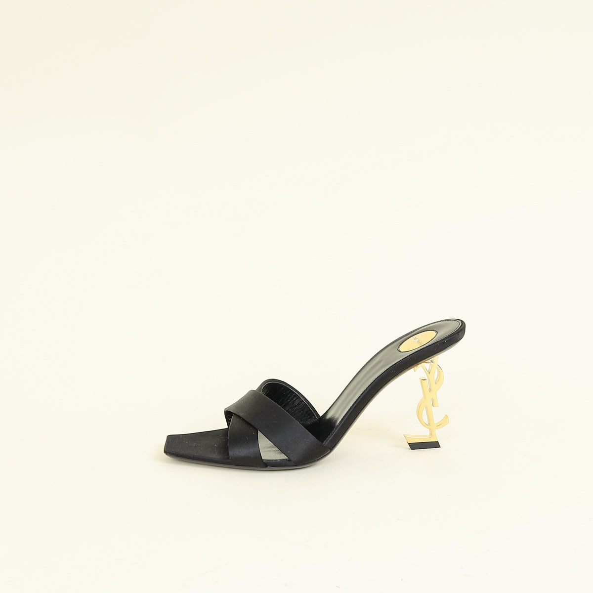 YSL Black Opyum Mules 38