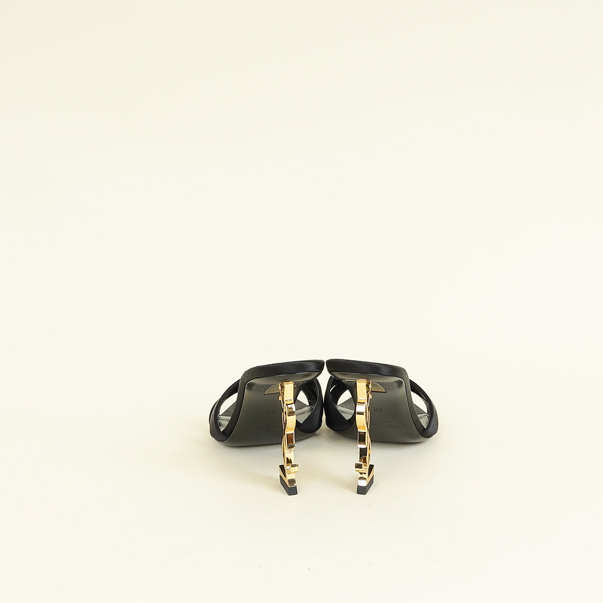 YSL Black Opyum Mules 38