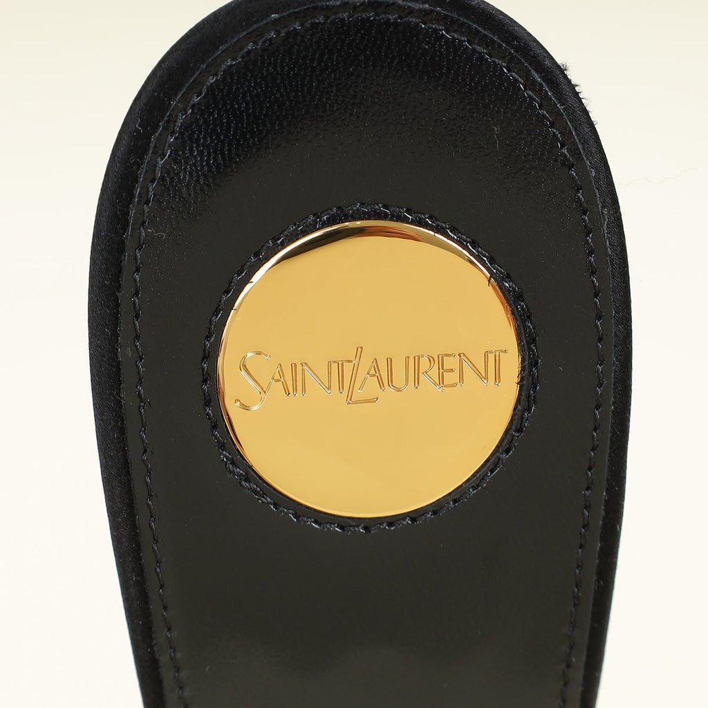 YSL Black Opyum Mules 38