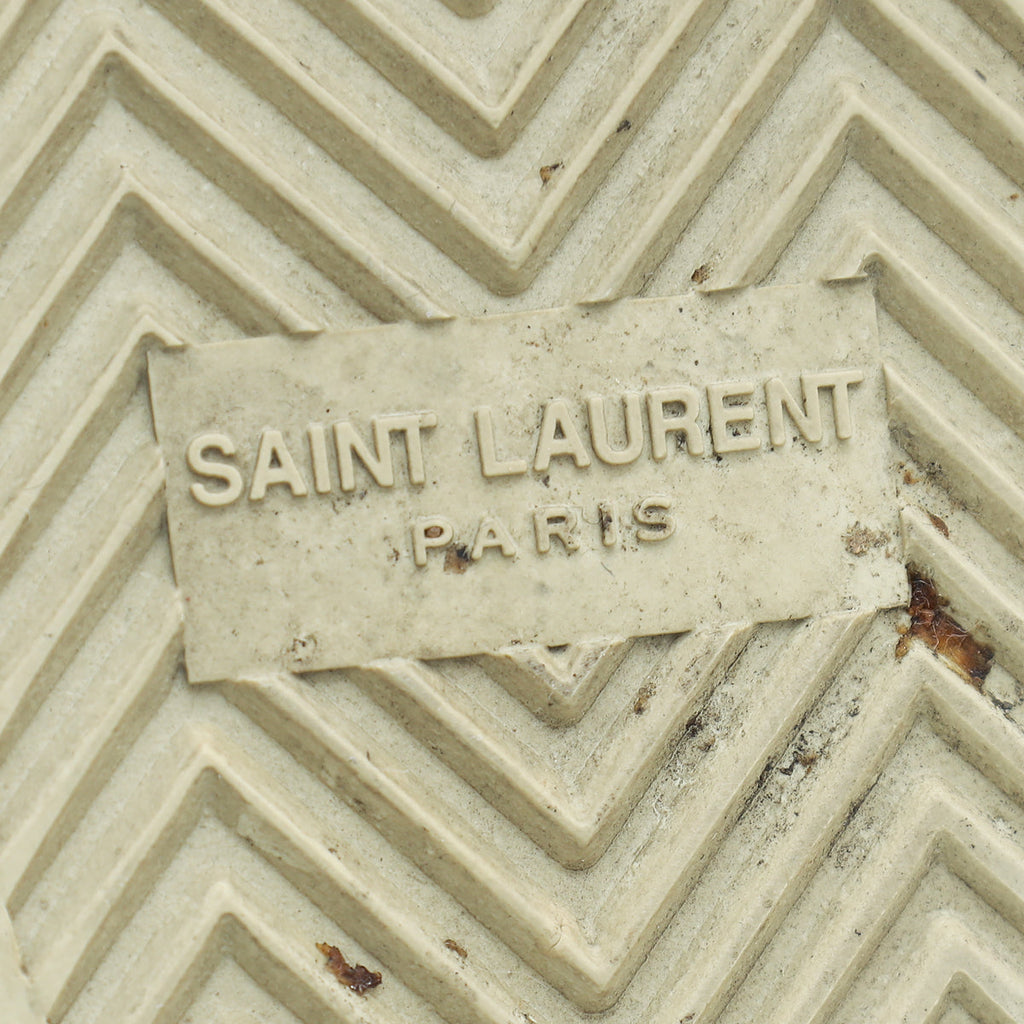 YSL Old Rose Stars Court Sneakers 38