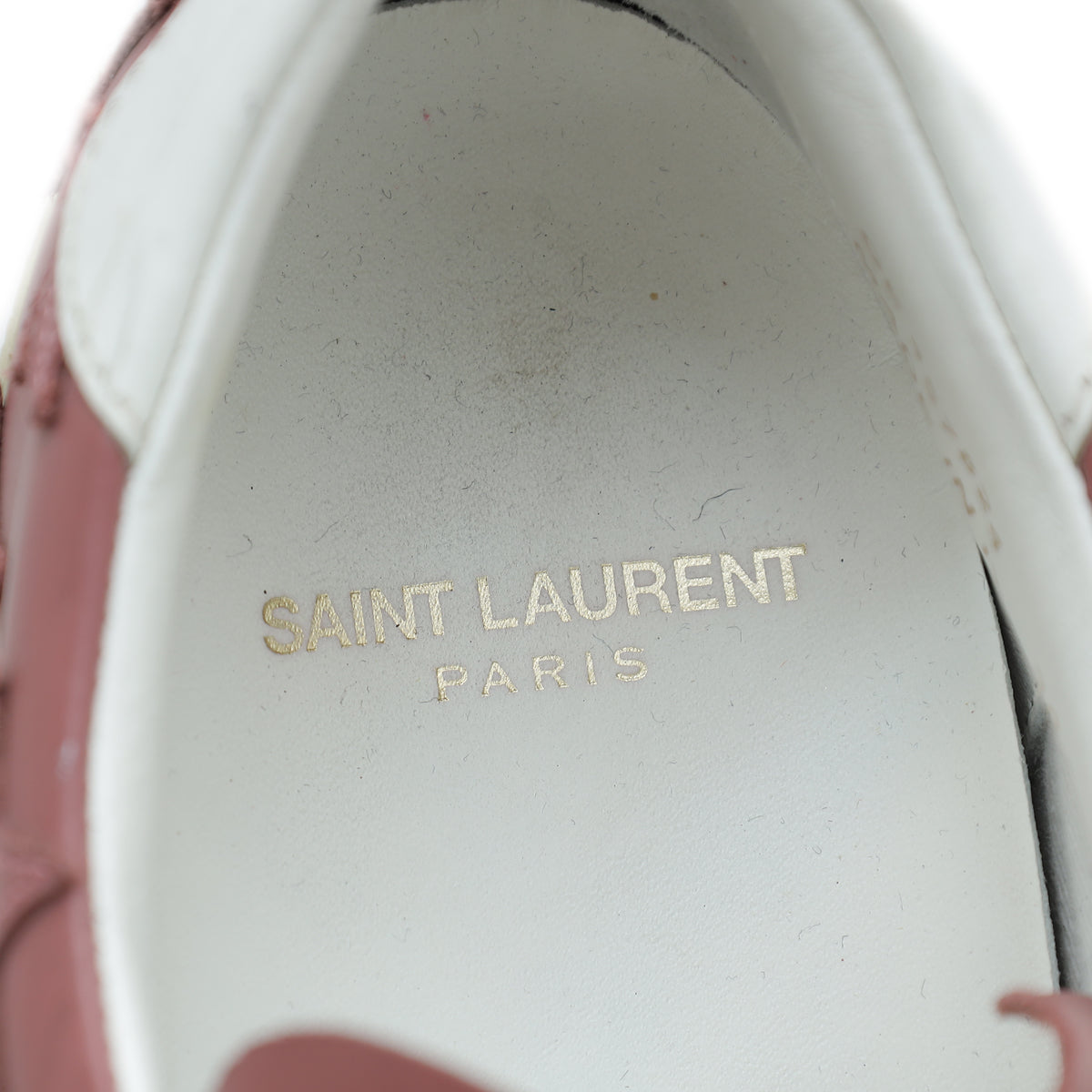 YSL Old Rose Stars Court Sneakers 38