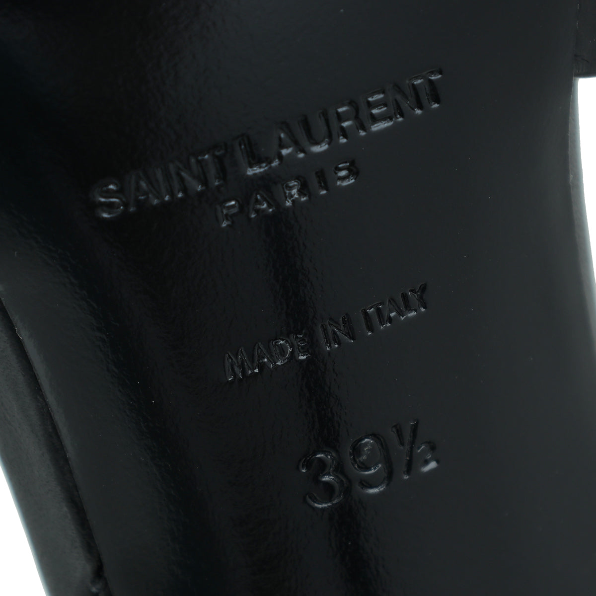YSL Black Tribute Sandal 39.5