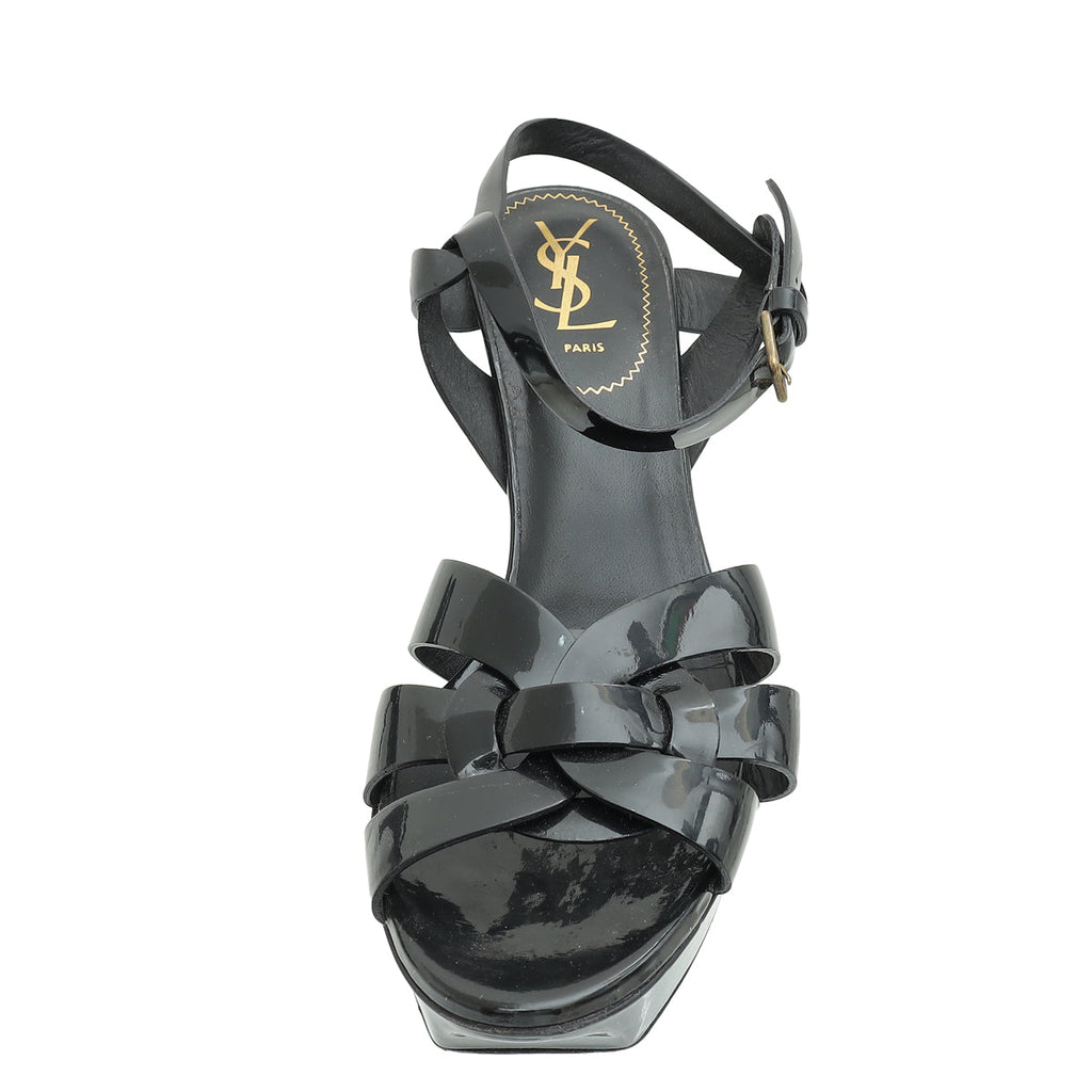 YSL Black Tribute Sandal 39.5