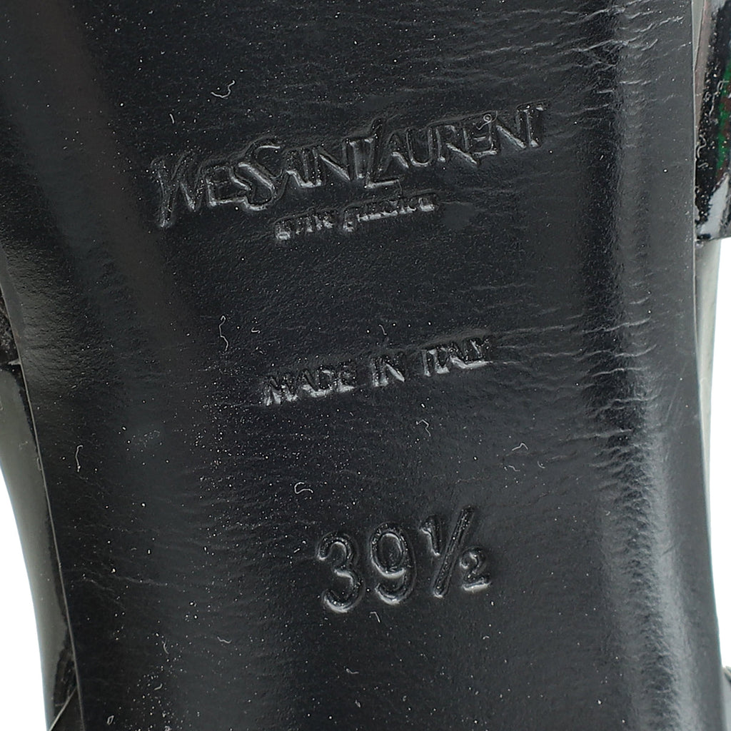 YSL Black Tribute Sandal 39.5