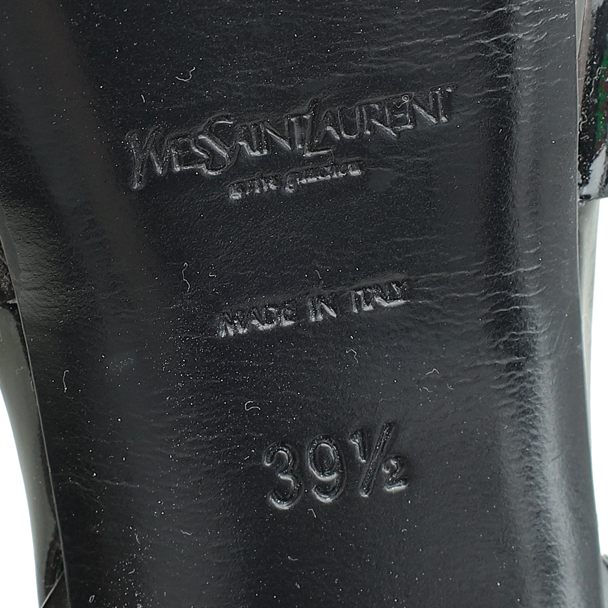 YSL Black Tribute Sandal 39.5