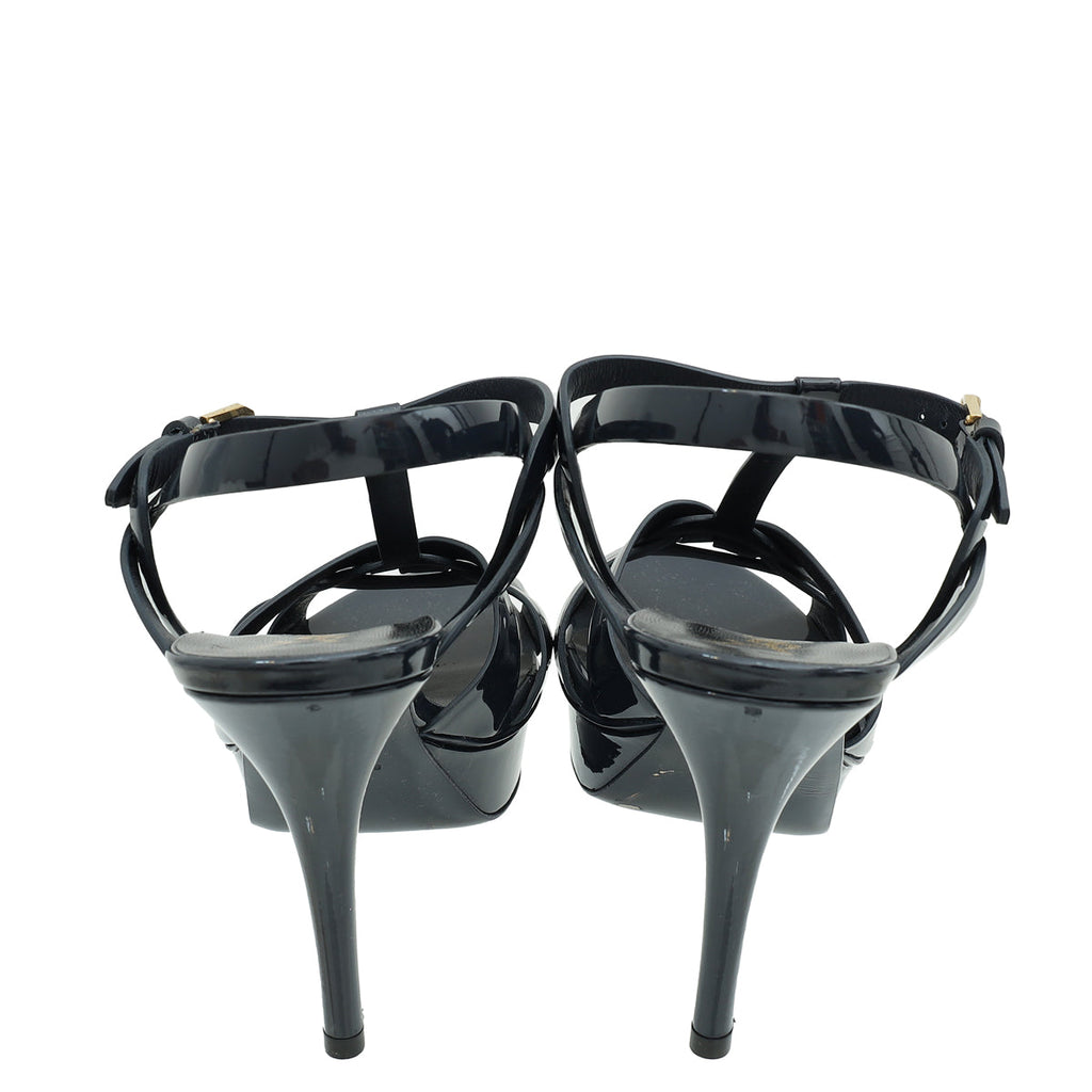 YSL Indigo Blue Tribute Sandal 39.5