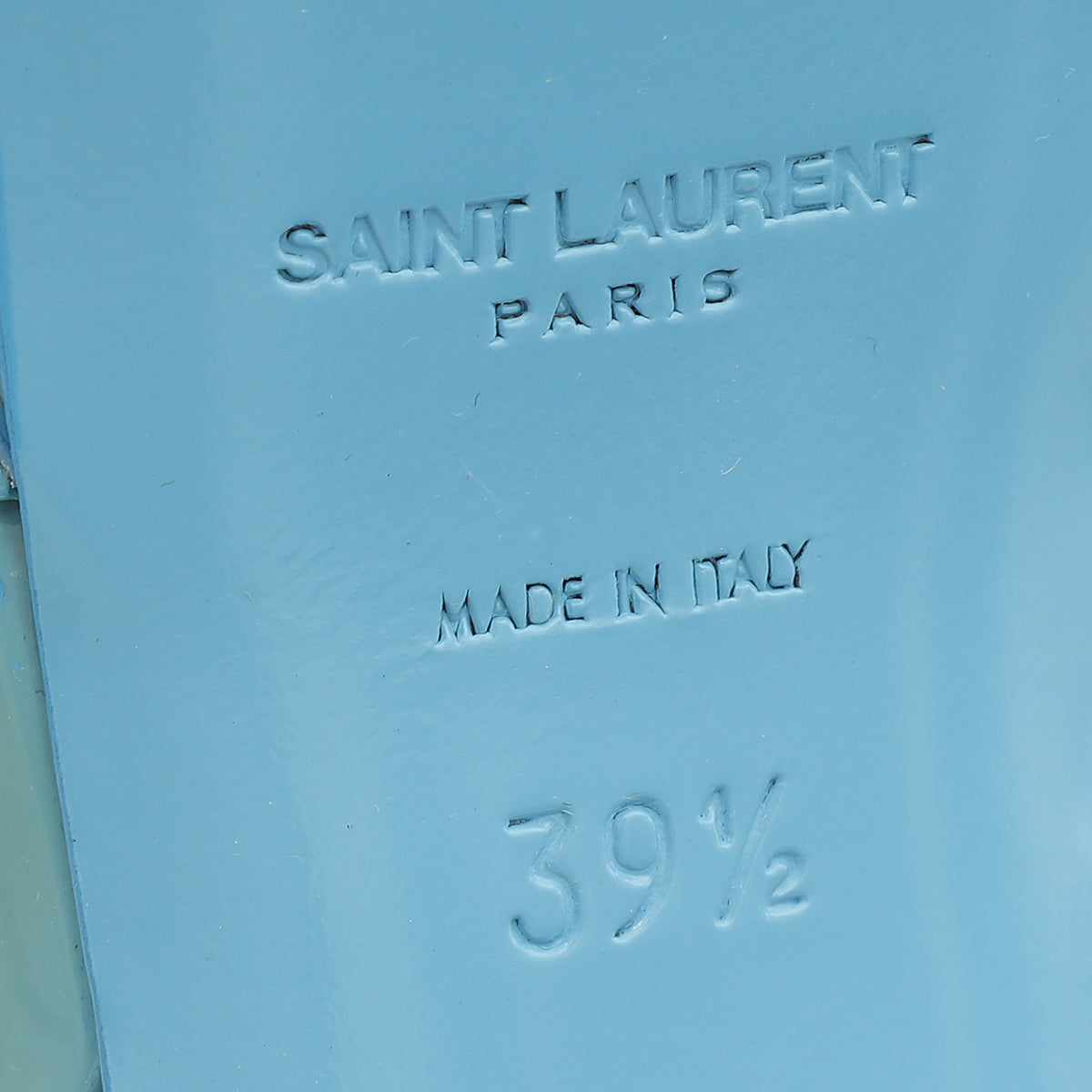 YSL Blue Tribute Sandal 39.5