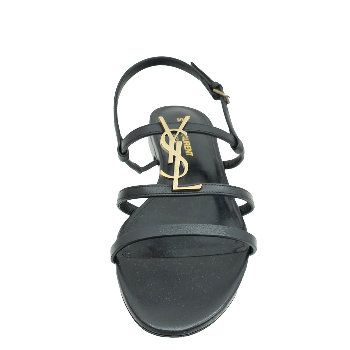YSL Black Cassandra Sandals 39