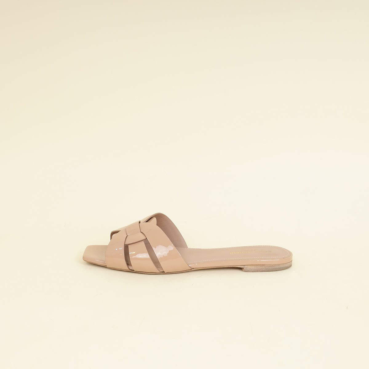 YSL Nude Tribute Flat Sandals 40