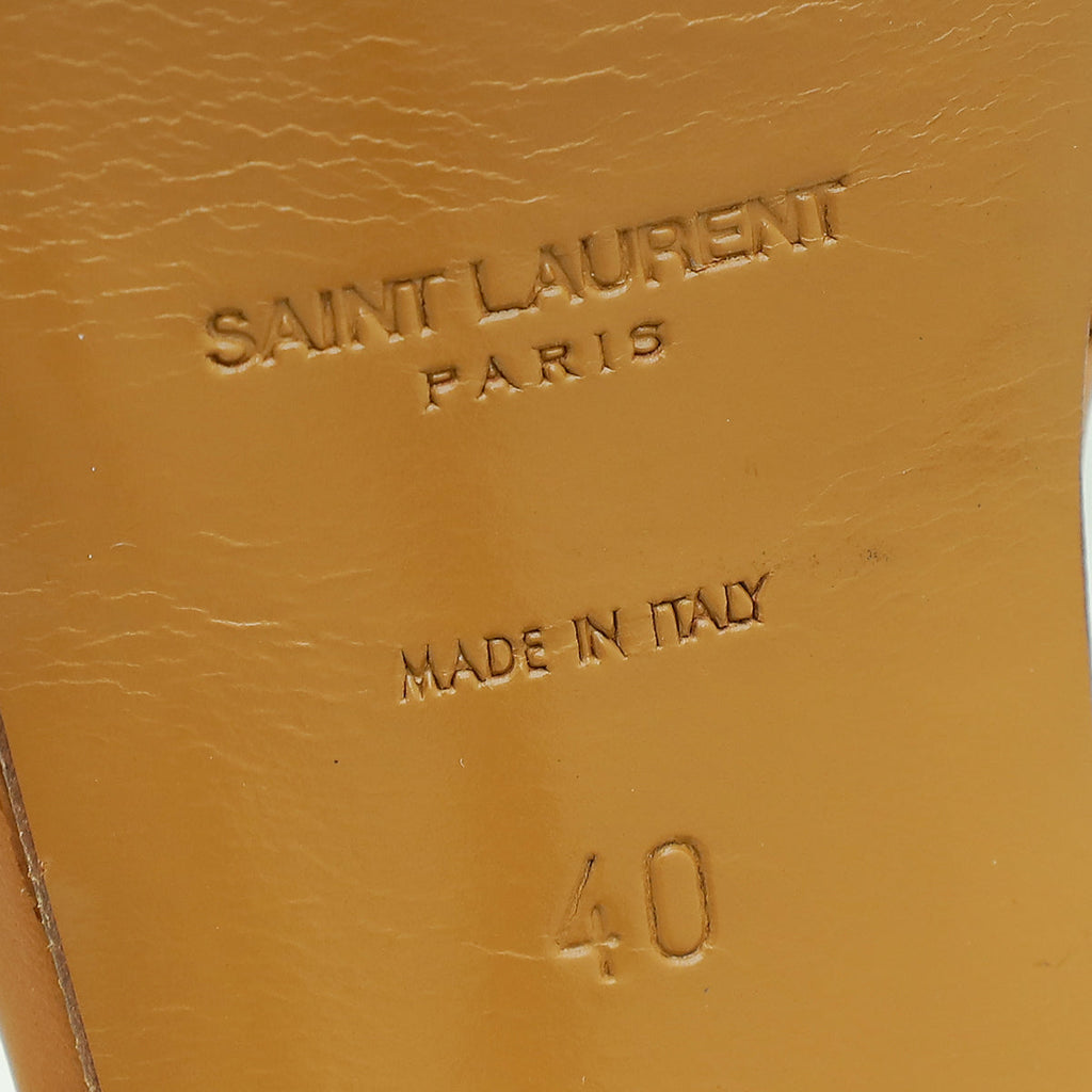 YSL Tan Tribute Sandal 40