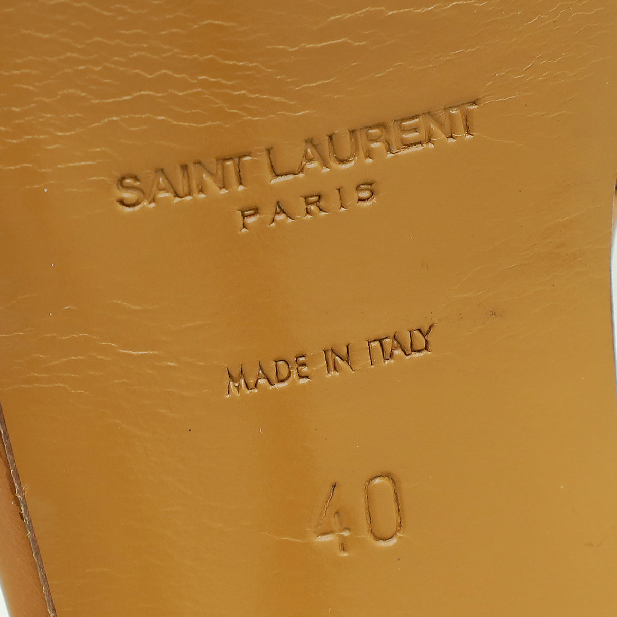 YSL Tan Tribute Sandal 40