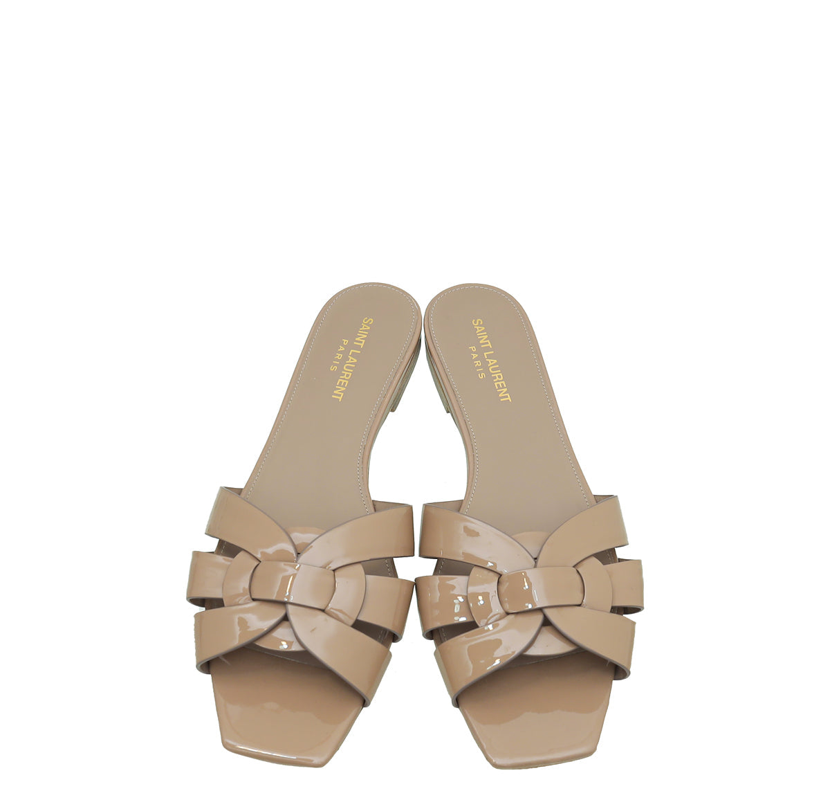 YSL Nude Tribute Flat Sandals 40