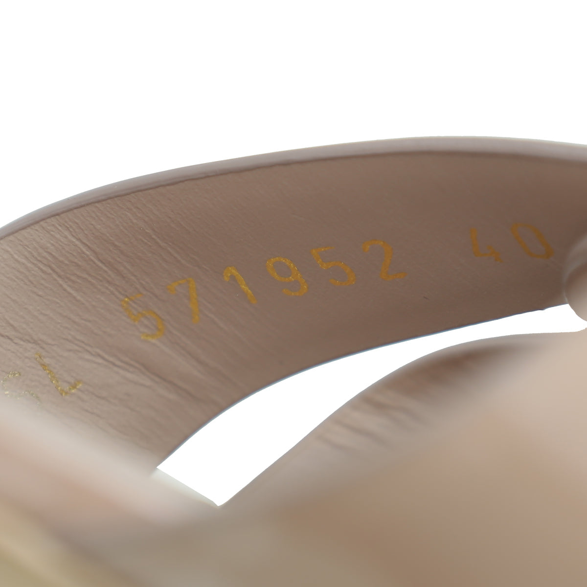YSL Nude Tribute Flat Sandals 40