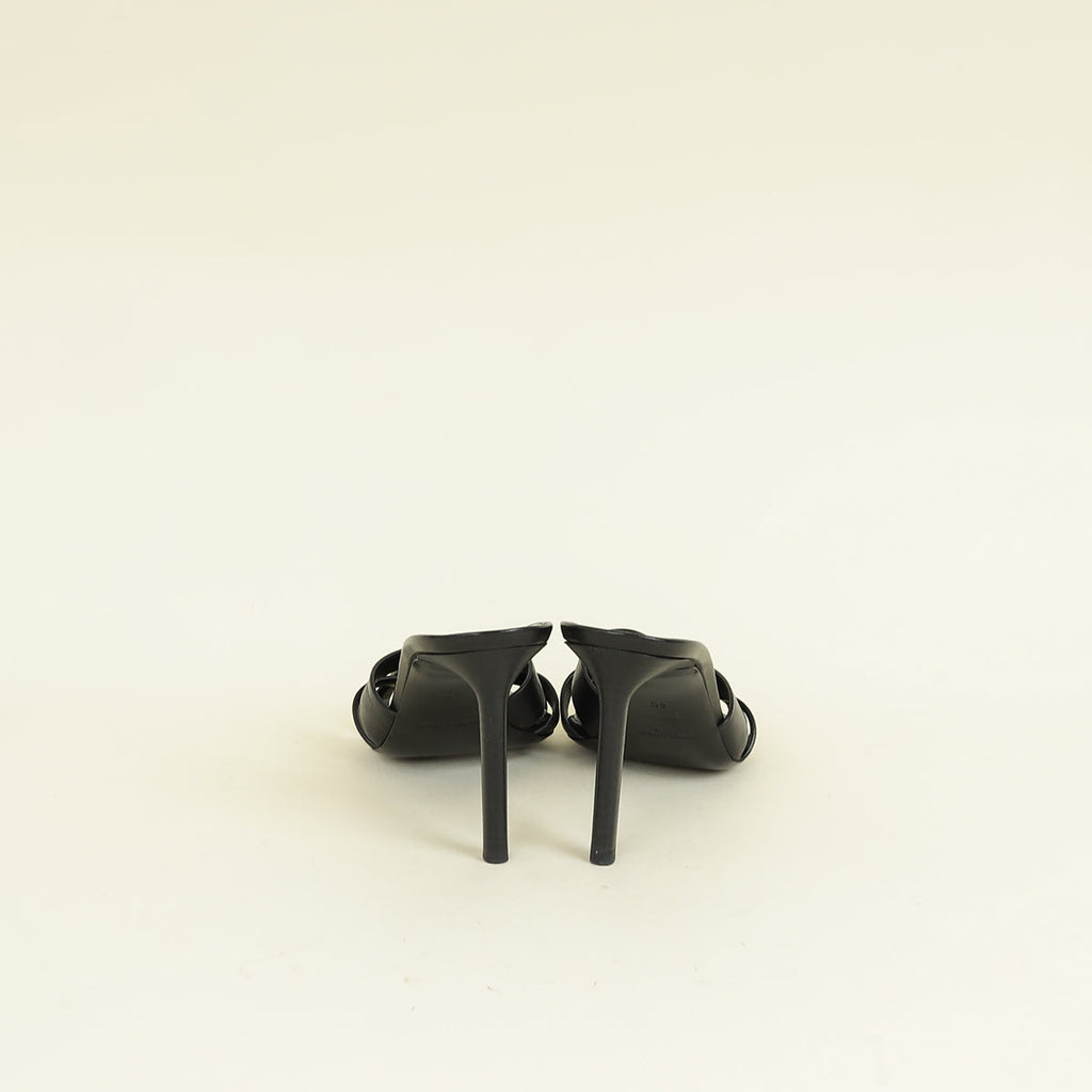 YSL Black Tribute Mules 40