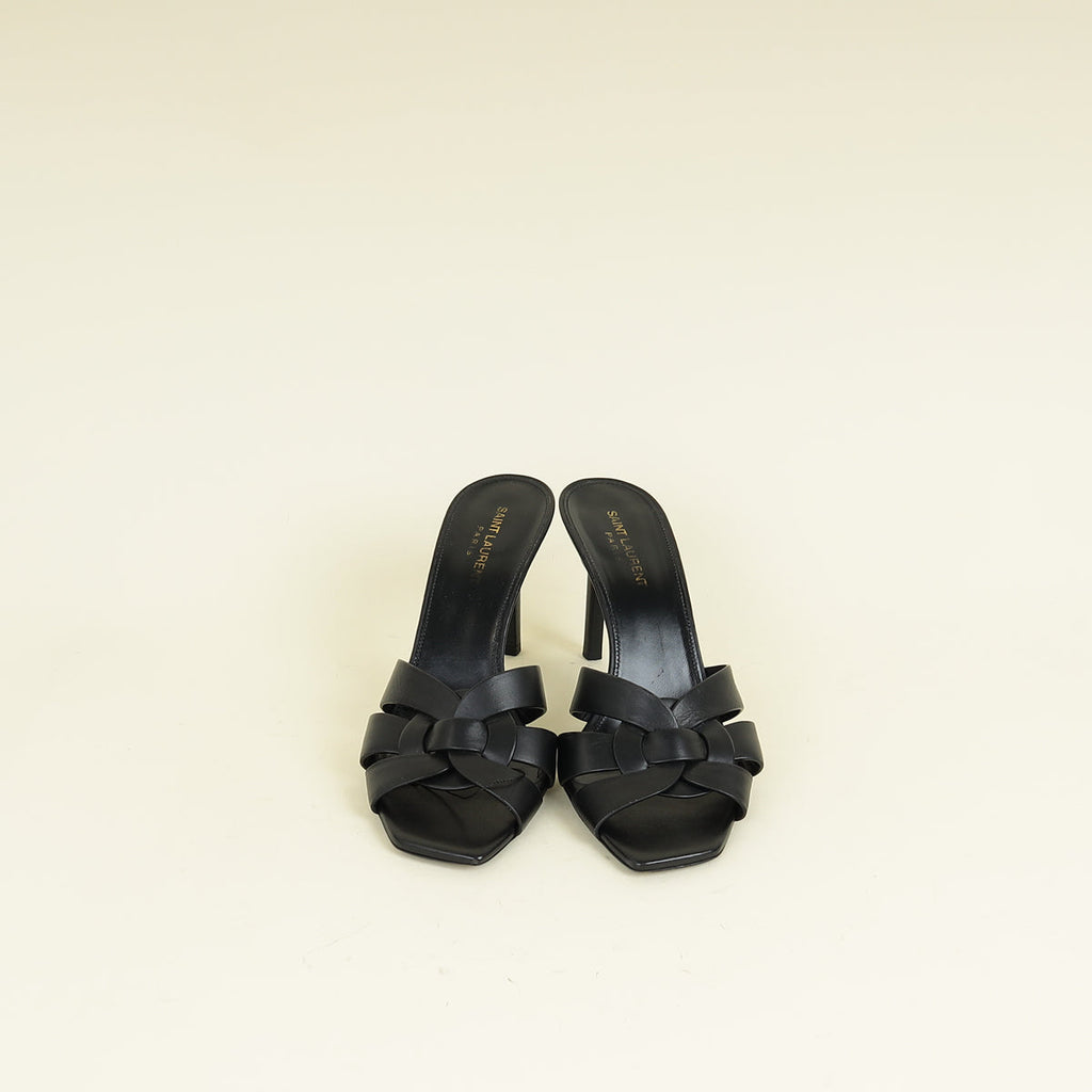 YSL Black Tribute Mules 40